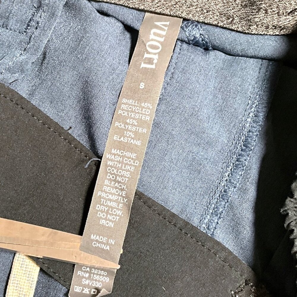 Vuori Banks Shorts Azure Linen Texture Drawstring Pockets Size Small S - Picture 6 of 7
